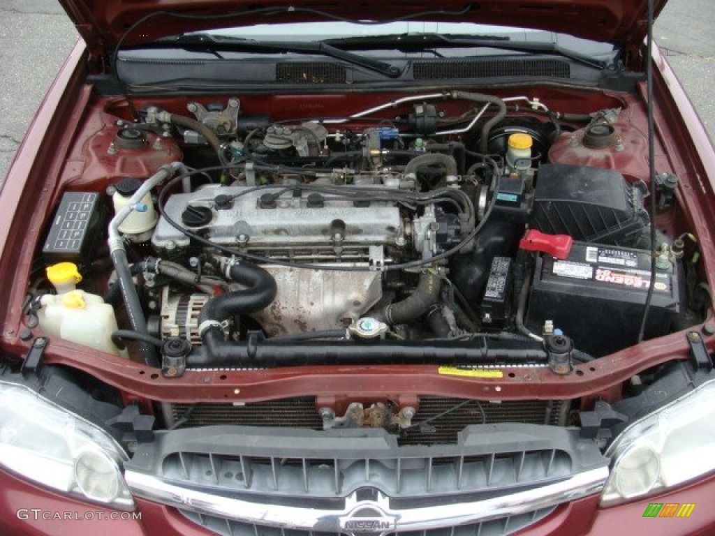 2001 Altima GXE - Nouveau Ruby / Blond photo #25