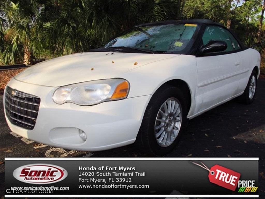 2005 Sebring Touring Convertible - Stone White / Black photo #1