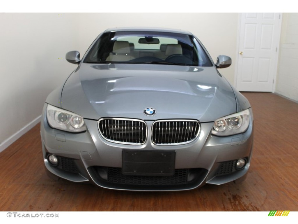 2011 3 Series 328i Coupe - Space Gray Metallic / Oyster/Black Dakota Leather photo #7