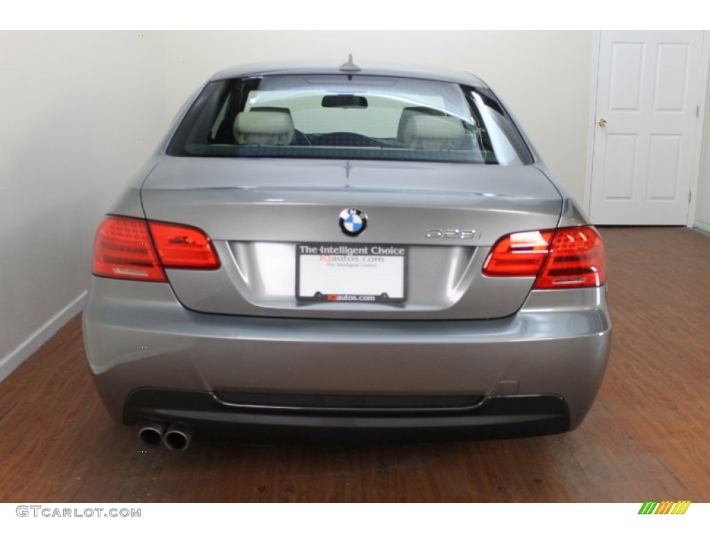 2011 3 Series 328i Coupe - Space Gray Metallic / Oyster/Black Dakota Leather photo #8