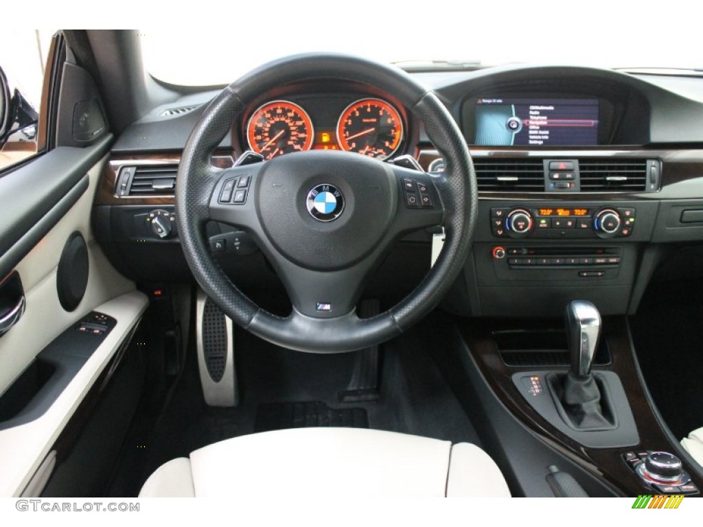 2011 BMW 3 Series 328i Coupe Oyster/Black Dakota Leather Dashboard Photo #75026958