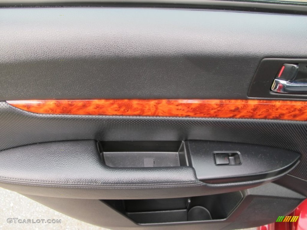 2010 Subaru Legacy 2.5 GT Limited Sedan Off Black Door Panel Photo #75027063