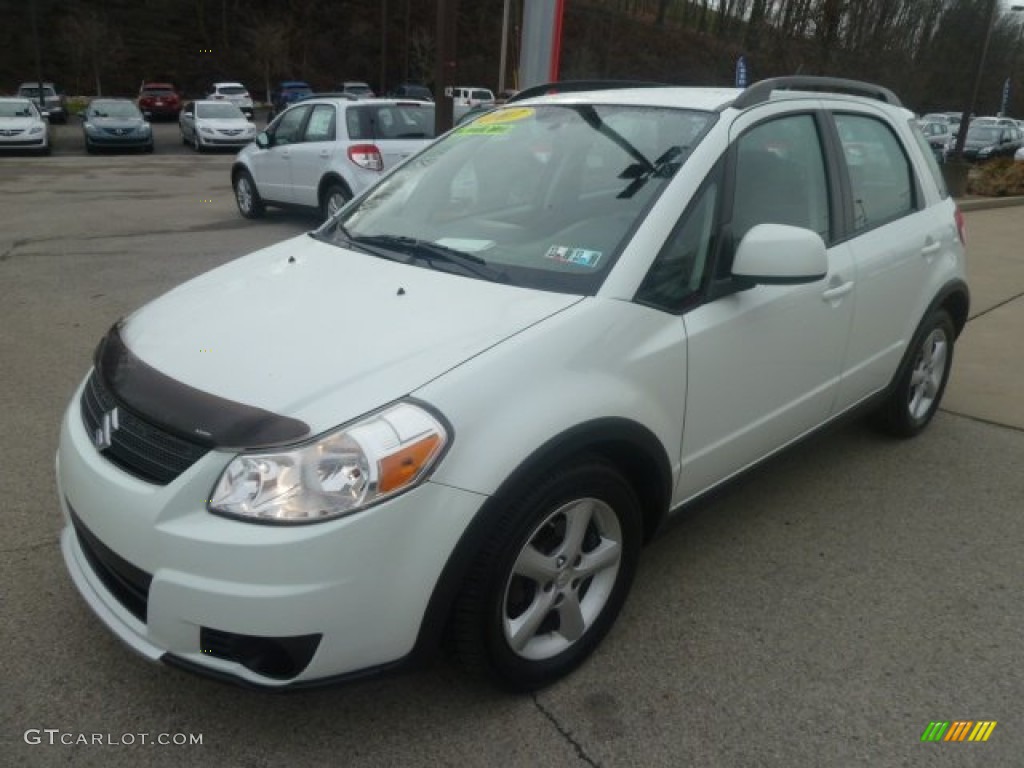 2007 SX4 Convenience AWD - Pearl White / Black photo #7