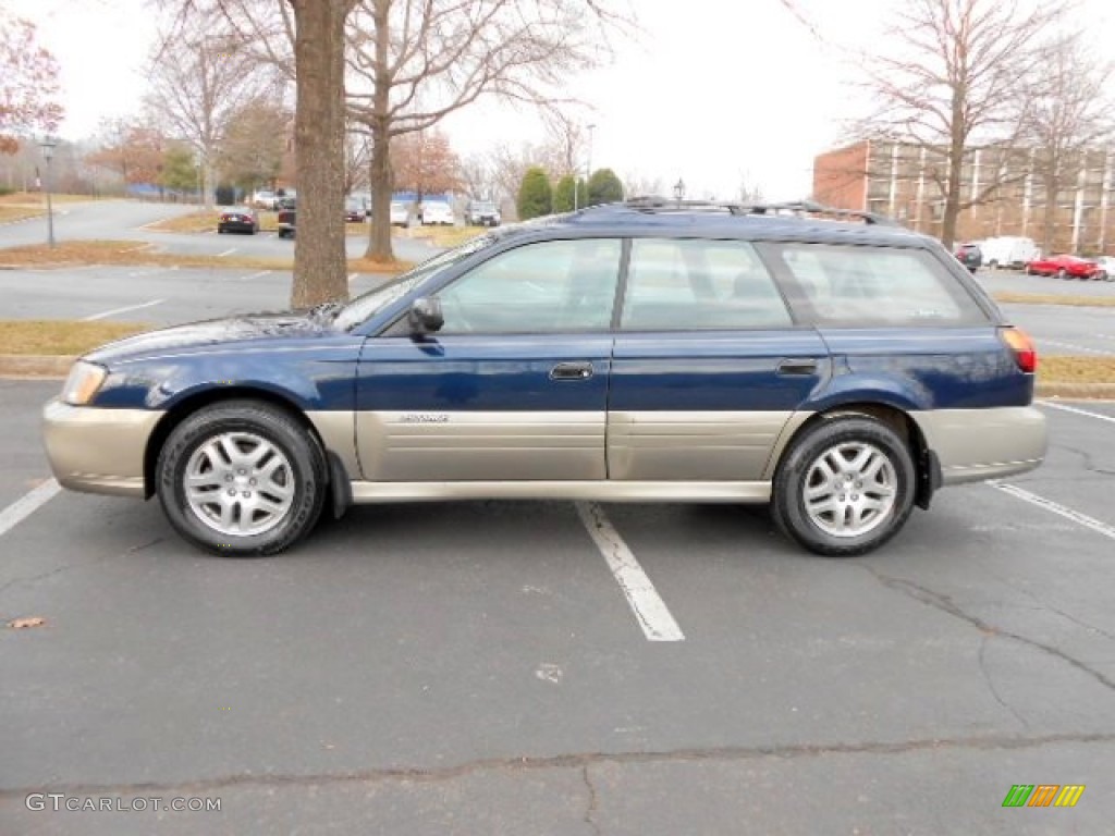 2004 Outback Wagon - Mystic Blue Pearl / Gray photo #4