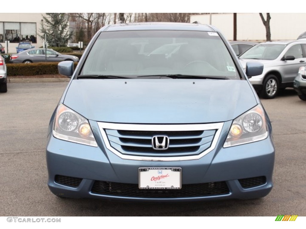 2010 Odyssey EX-L - Ocean Mist Metallic / Gray photo #2