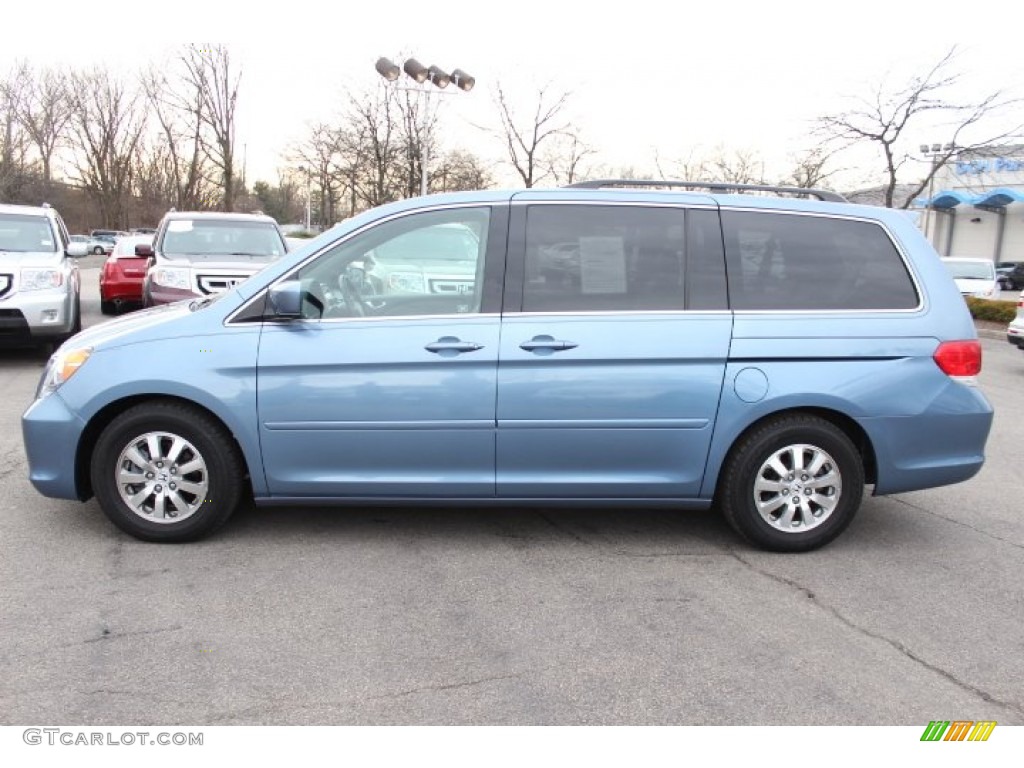 2010 Odyssey EX-L - Ocean Mist Metallic / Gray photo #8