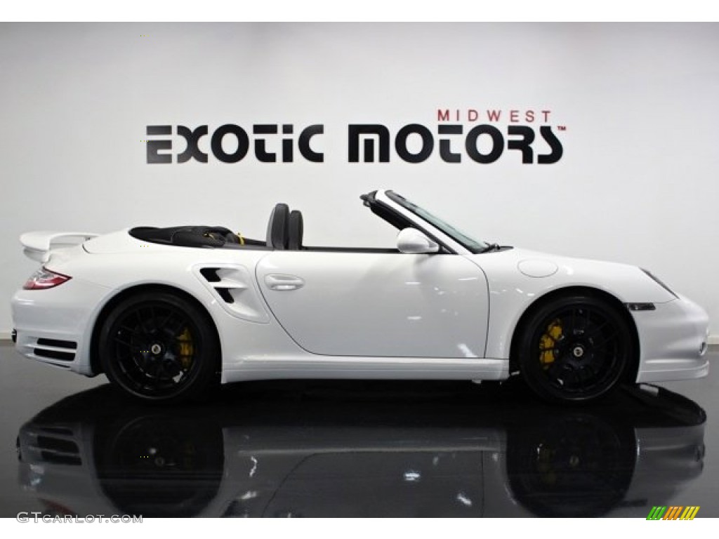 2012 911 Turbo S Cabriolet - Carrara White / Black photo #2