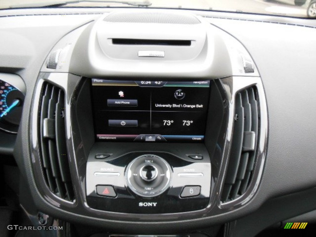 2013 Escape Titanium 2.0L EcoBoost 4WD - Frosted Glass Metallic / Charcoal Black photo #14