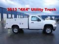 Summit White - Sierra 2500HD Regular Cab 4x4 Utility Truck Photo No. 1
