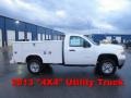 Summit White 2013 GMC Sierra 2500HD Regular Cab 4x4 Utility Truck