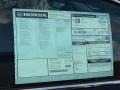 2013 Honda Accord LX-S Coupe Window Sticker