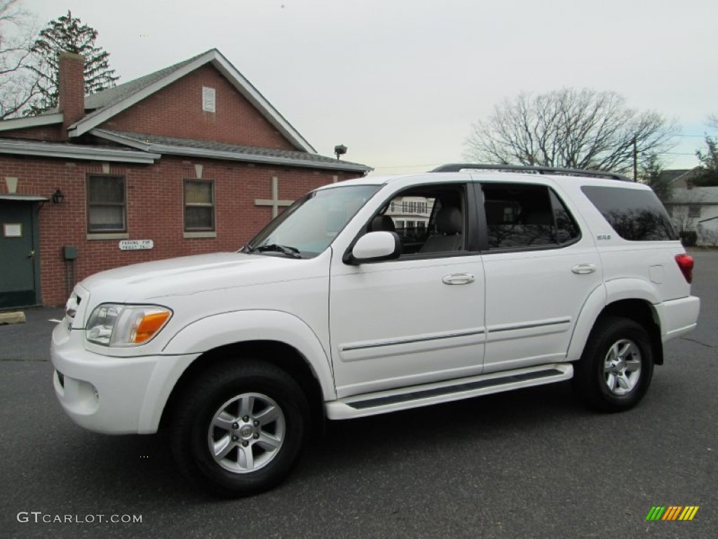 2006 Sequoia SR5 4WD - Natural White / Light Charcoal photo #1