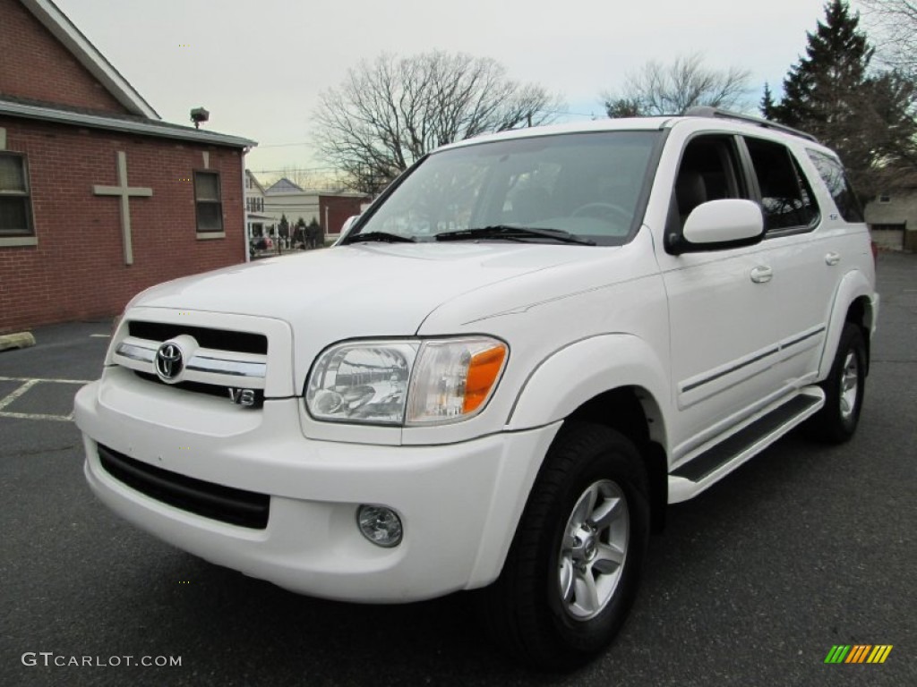 2006 Sequoia SR5 4WD - Natural White / Light Charcoal photo #2
