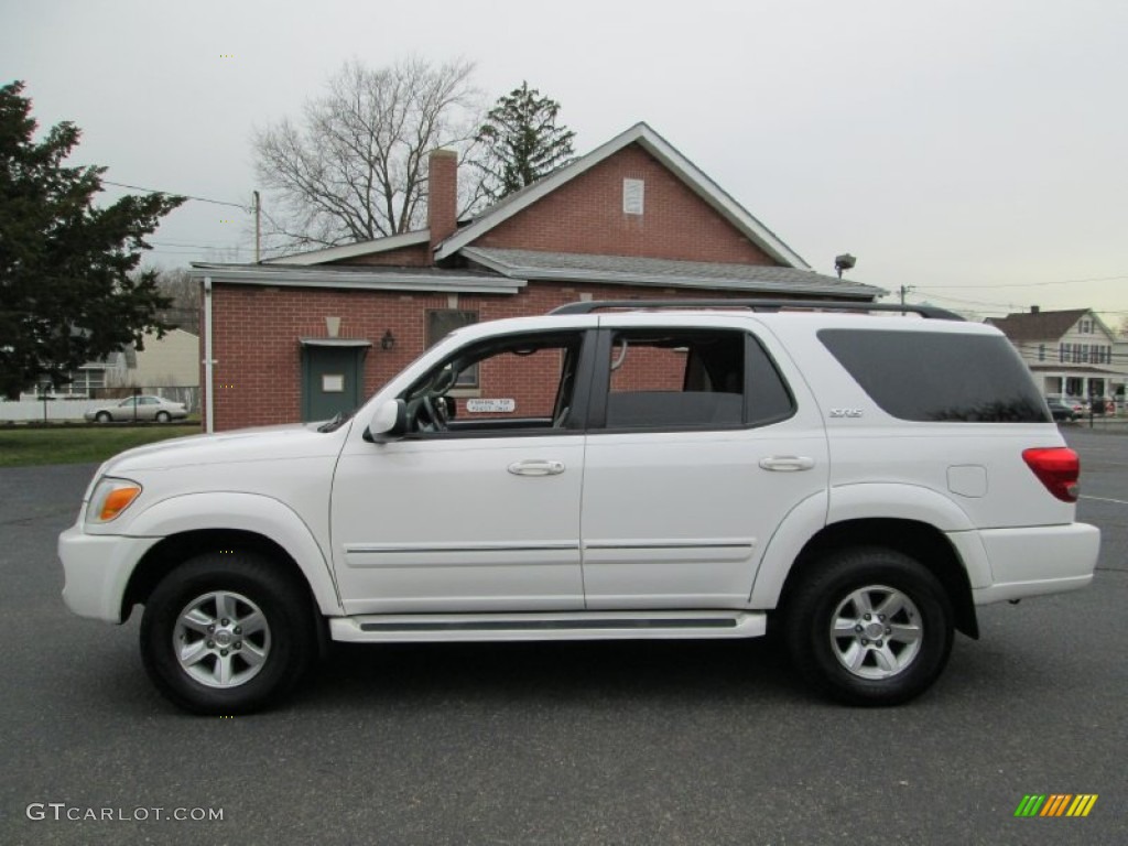 2006 Sequoia SR5 4WD - Natural White / Light Charcoal photo #3