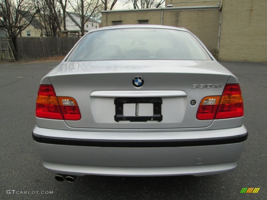 2003 3 Series 330xi Sedan - Titanium Silver Metallic / Black photo #6