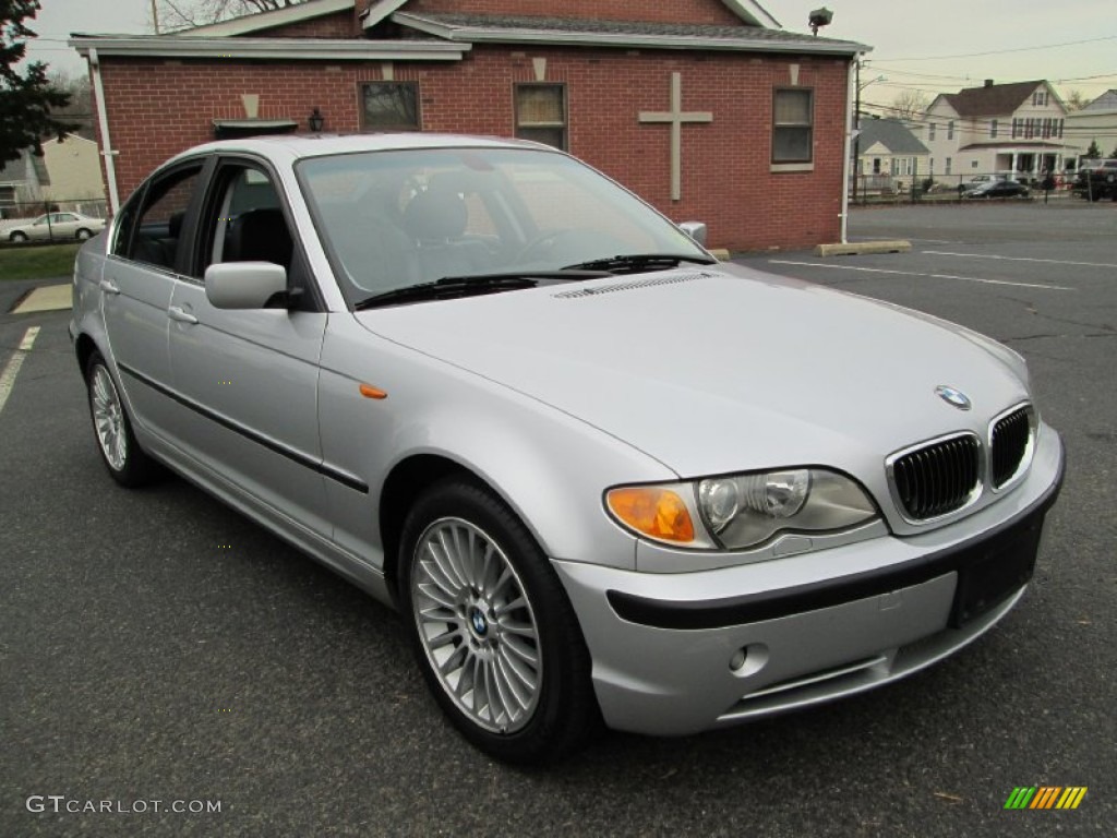 2003 3 Series 330xi Sedan - Titanium Silver Metallic / Black photo #11