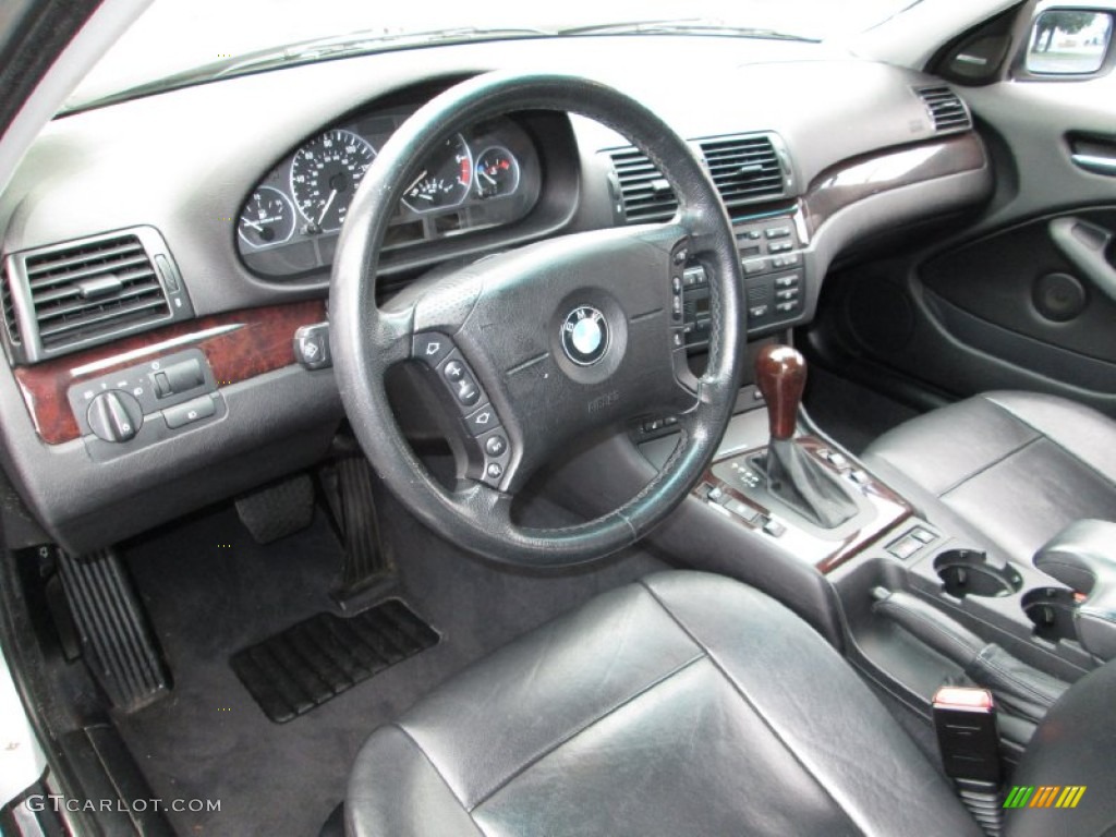 Black Interior 2003 BMW 3 Series 330xi Sedan Photo #75030509