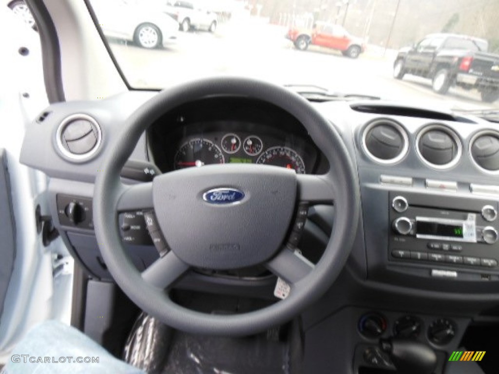 2013 Ford Transit Connect XLT Van Dark Gray Steering Wheel Photo #75030672