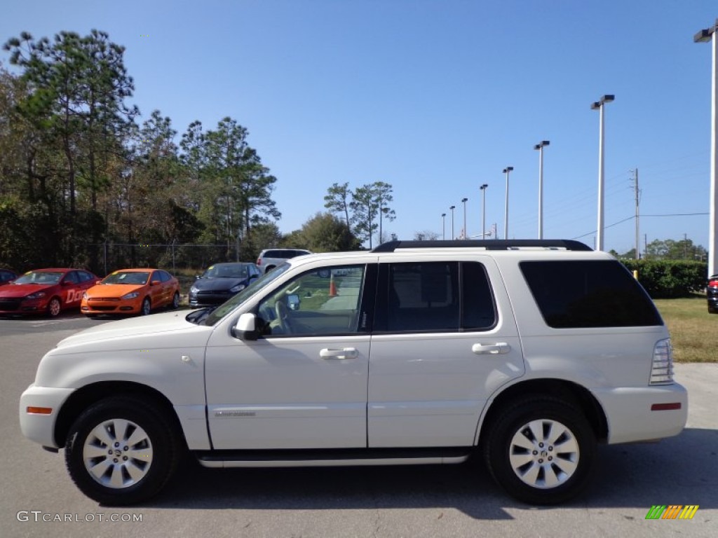 White Suede 2010 Mercury Mountaineer V6 Exterior Photo #75031715