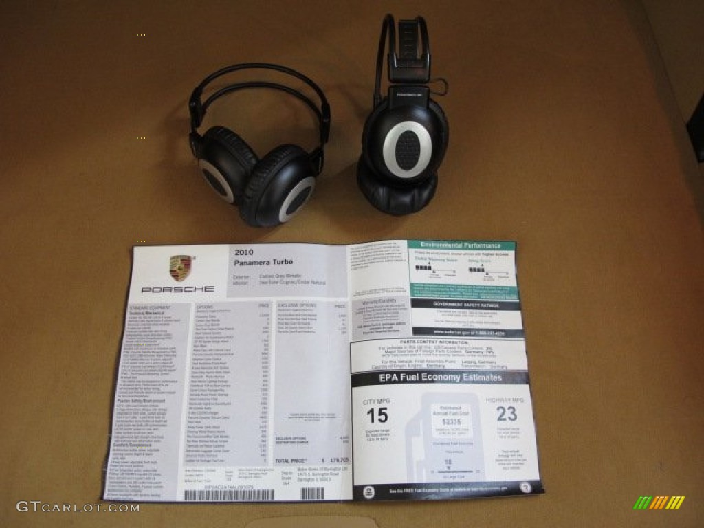 2010 Porsche Panamera Turbo Window Sticker Photo #75031889