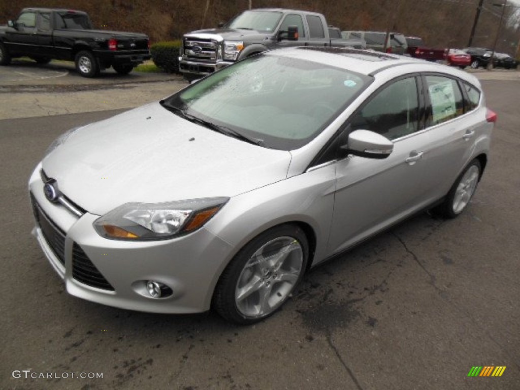 Ingot Silver 2013 Ford Focus Titanium Hatchback Exterior Photo #75031978