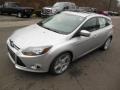 2013 Ingot Silver Ford Focus Titanium Hatchback  photo #4