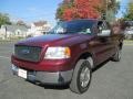 2005 Dark Toreador Red Metallic Ford F150 XLT SuperCab 4x4  photo #2