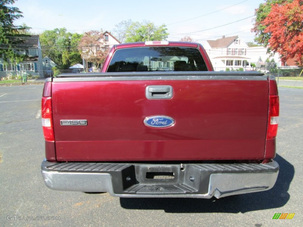 2005 F150 XLT SuperCab 4x4 - Dark Toreador Red Metallic / Medium Flint/Dark Flint Grey photo #6