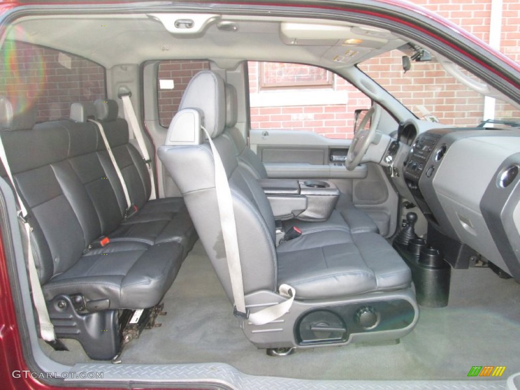 2005 F150 XLT SuperCab 4x4 - Dark Toreador Red Metallic / Medium Flint/Dark Flint Grey photo #15