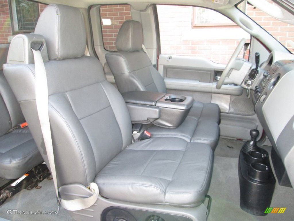 2005 F150 XLT SuperCab 4x4 - Dark Toreador Red Metallic / Medium Flint/Dark Flint Grey photo #18