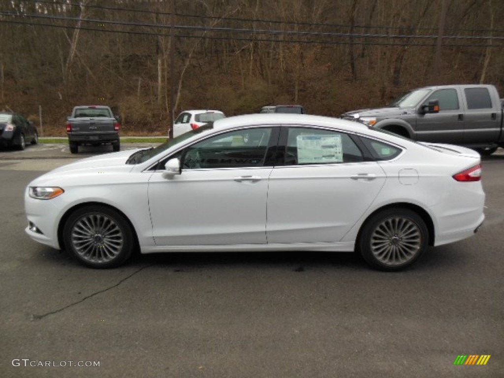 2013 Fusion Titanium - Oxford White / Charcoal Black photo #5