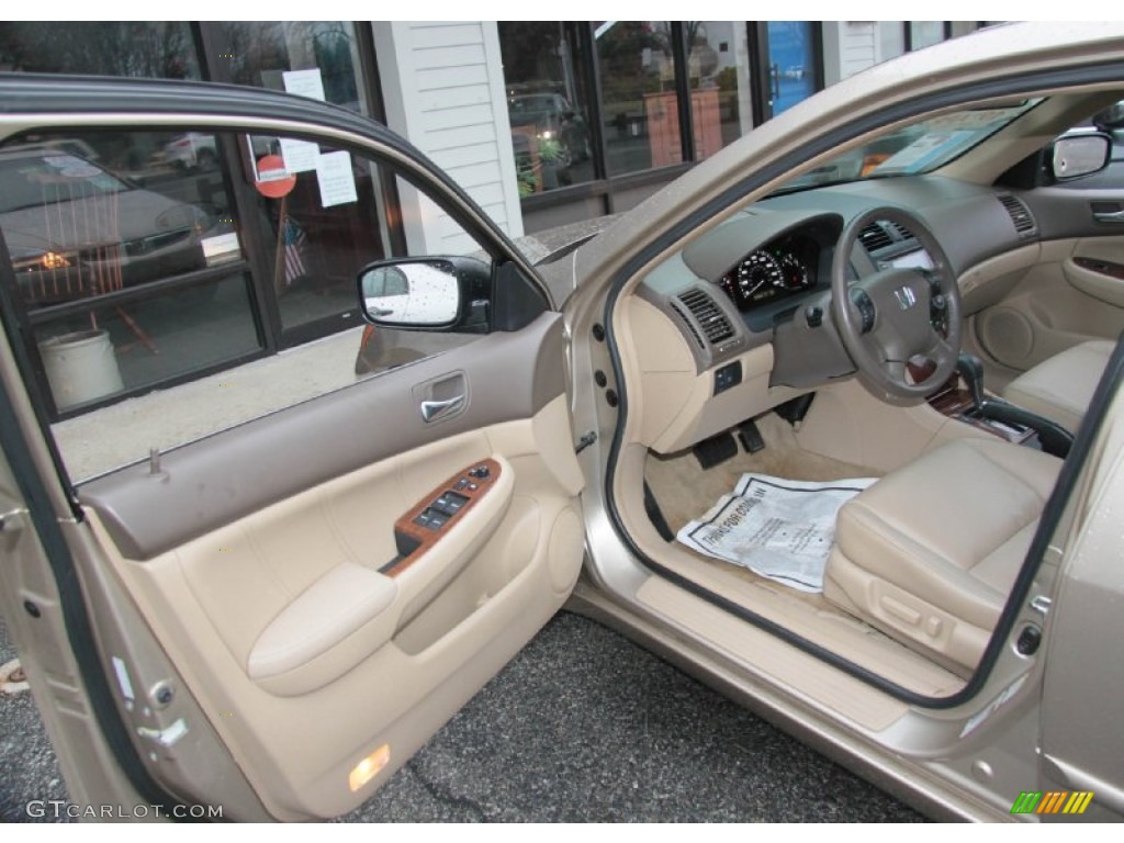 2007 Accord EX-L V6 Sedan - Desert Mist Metallic / Ivory photo #11