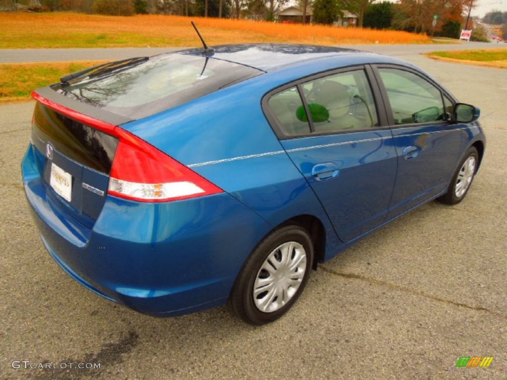 2011 Insight Hybrid LX - Mediterranean Blue Pearl / Gray photo #5