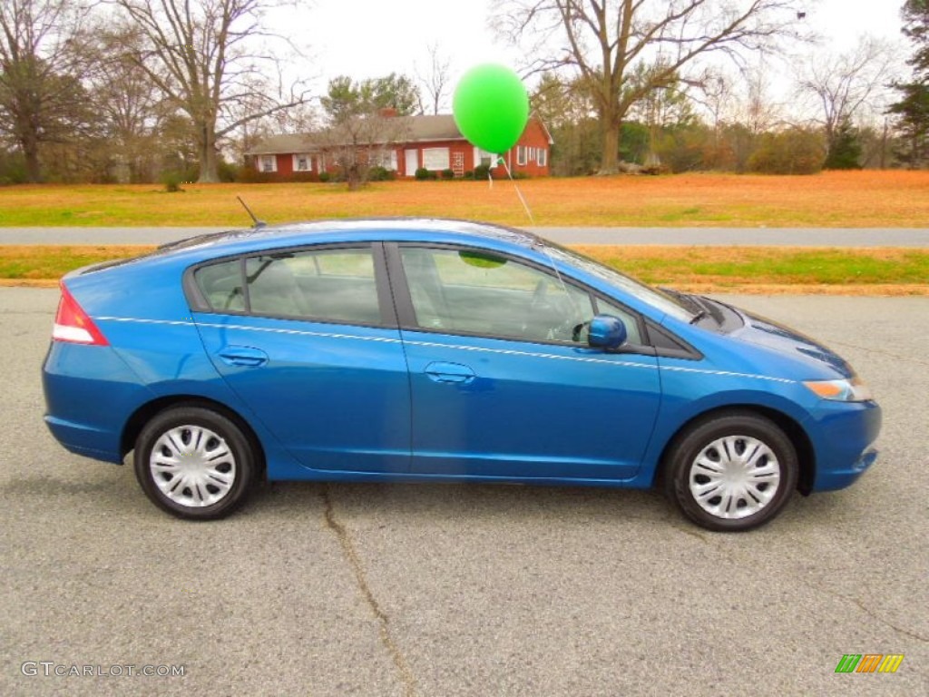 2011 Insight Hybrid LX - Mediterranean Blue Pearl / Gray photo #6
