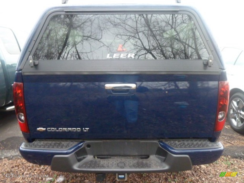 2009 Colorado LT Extended Cab 4x4 - Deep Navy Blue / Ebony photo #3