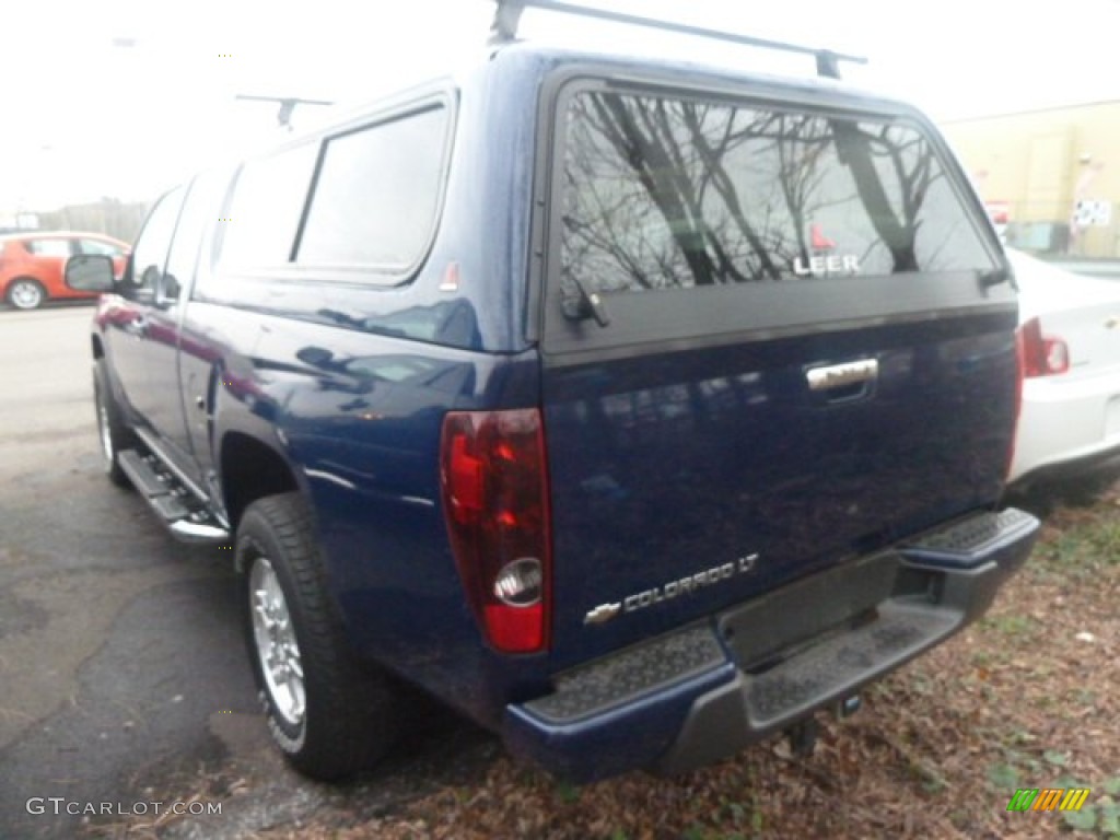 2009 Colorado LT Extended Cab 4x4 - Deep Navy Blue / Ebony photo #4