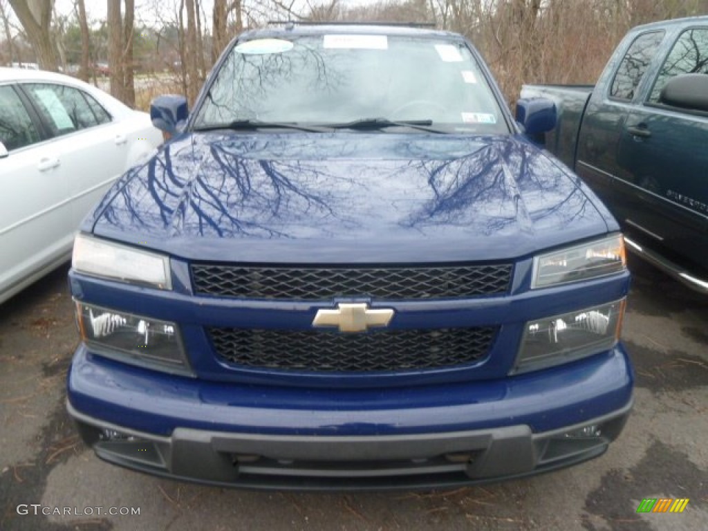 2009 Colorado LT Extended Cab 4x4 - Deep Navy Blue / Ebony photo #6