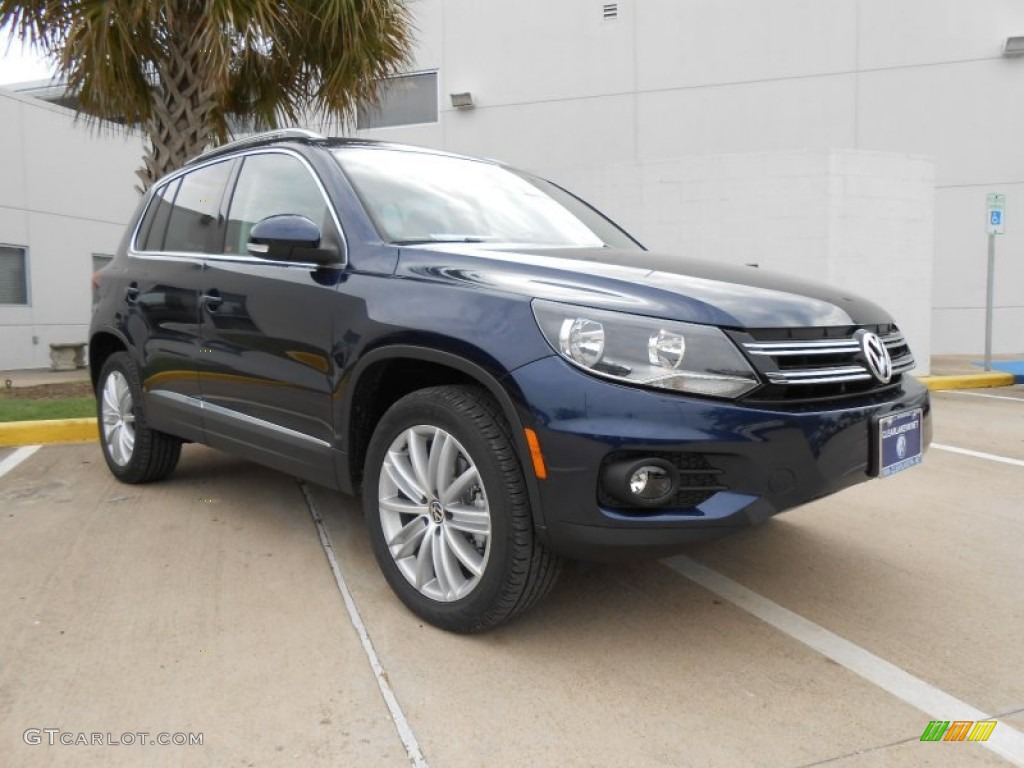 Night Blue Metallic 2013 Volkswagen Tiguan SE Exterior Photo #75034976