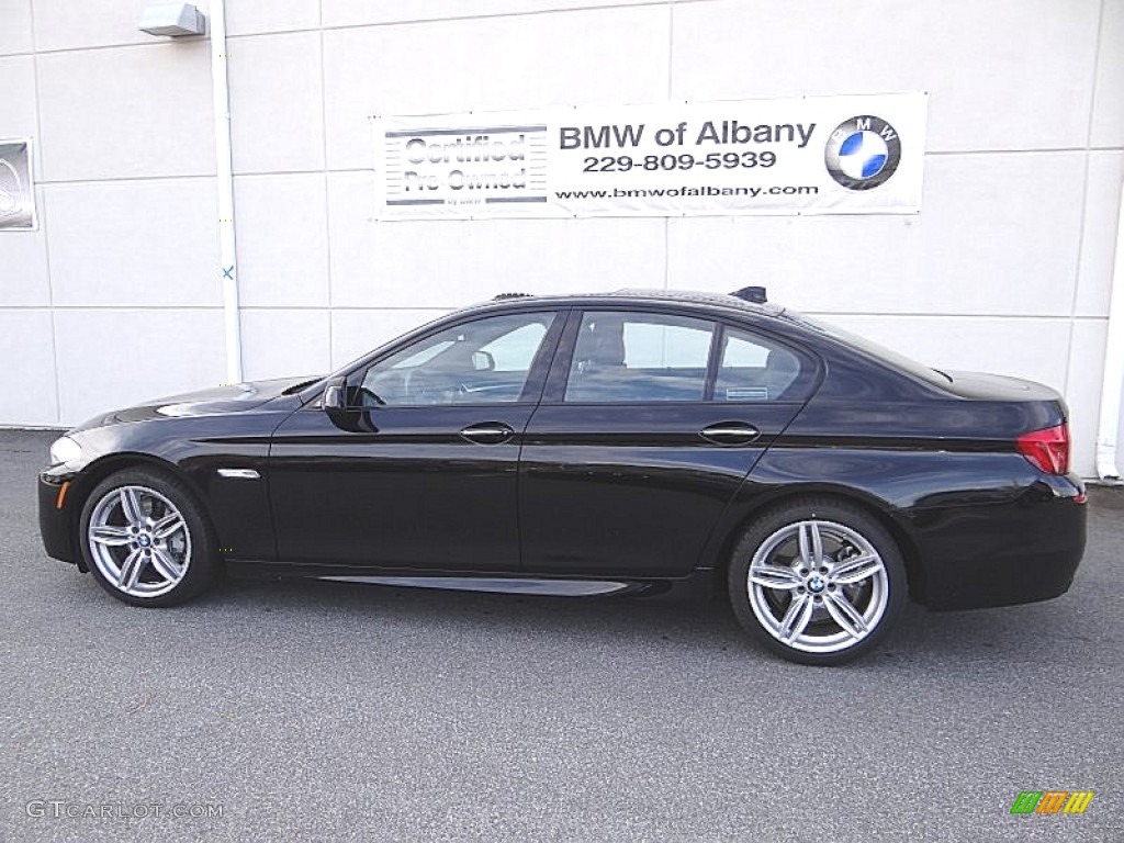 2012 5 Series 550i Sedan - Jet Black / Black photo #1