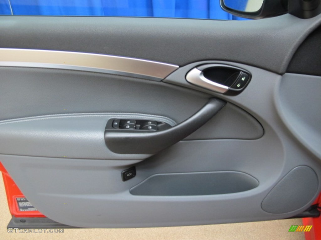 2006 Saab 9-3 Aero Sport Sedan Slate Gray Door Panel Photo #75035141