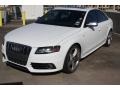 Ibis White 2012 Audi S4 3.0T quattro Sedan Exterior