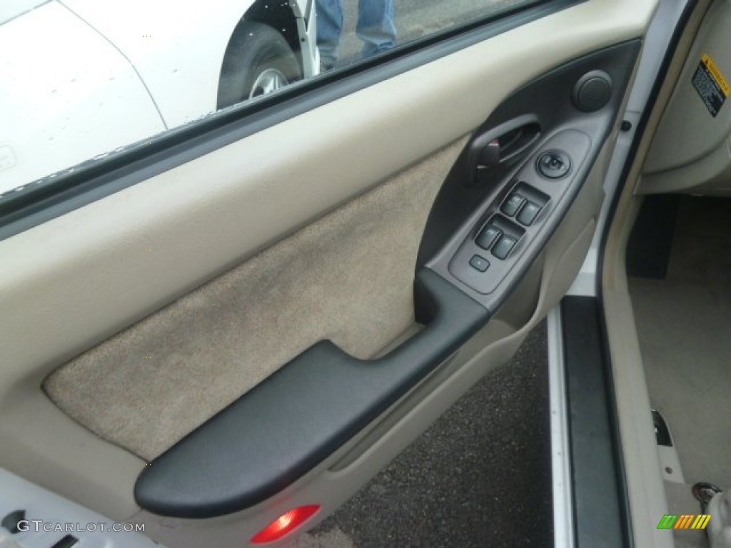 2002 Elantra GLS Sedan - Nordic White / Beige photo #11