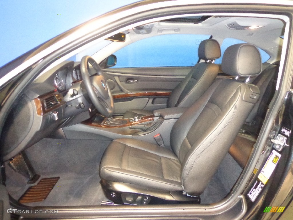 Black Interior 2012 BMW 3 Series 335i xDrive Coupe Photo #75037676