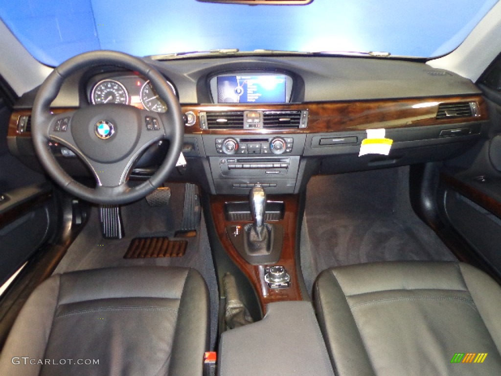 2012 BMW 3 Series 335i xDrive Coupe Black Dashboard Photo #75037724