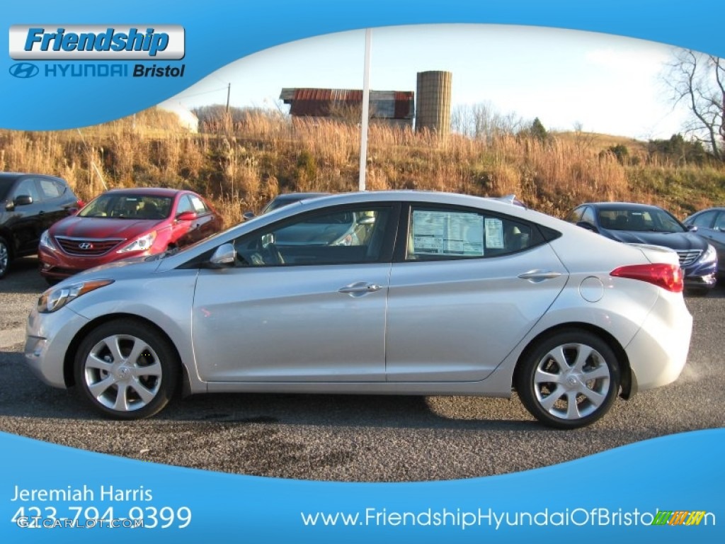 2013 Elantra Limited - Silver / Gray photo #2