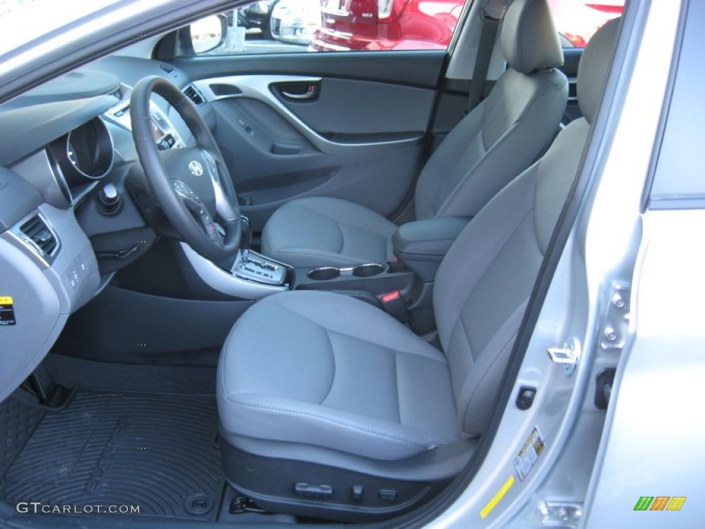 2013 Elantra Limited - Silver / Gray photo #14