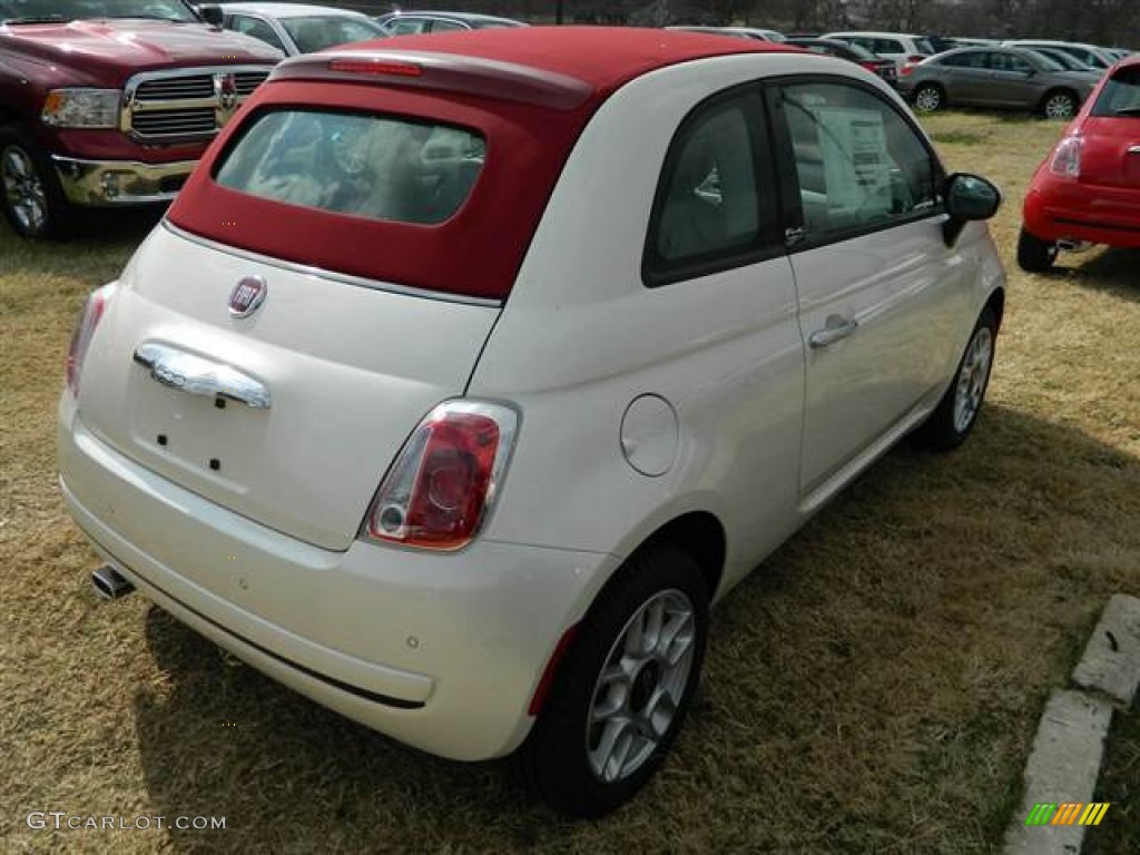 Bianco Perla (Pearl White Tri-Coat) 2013 Fiat 500 c cabrio Pop Exterior Photo #75040196