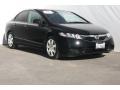 2010 Crystal Black Pearl Honda Civic LX Sedan  photo #1
