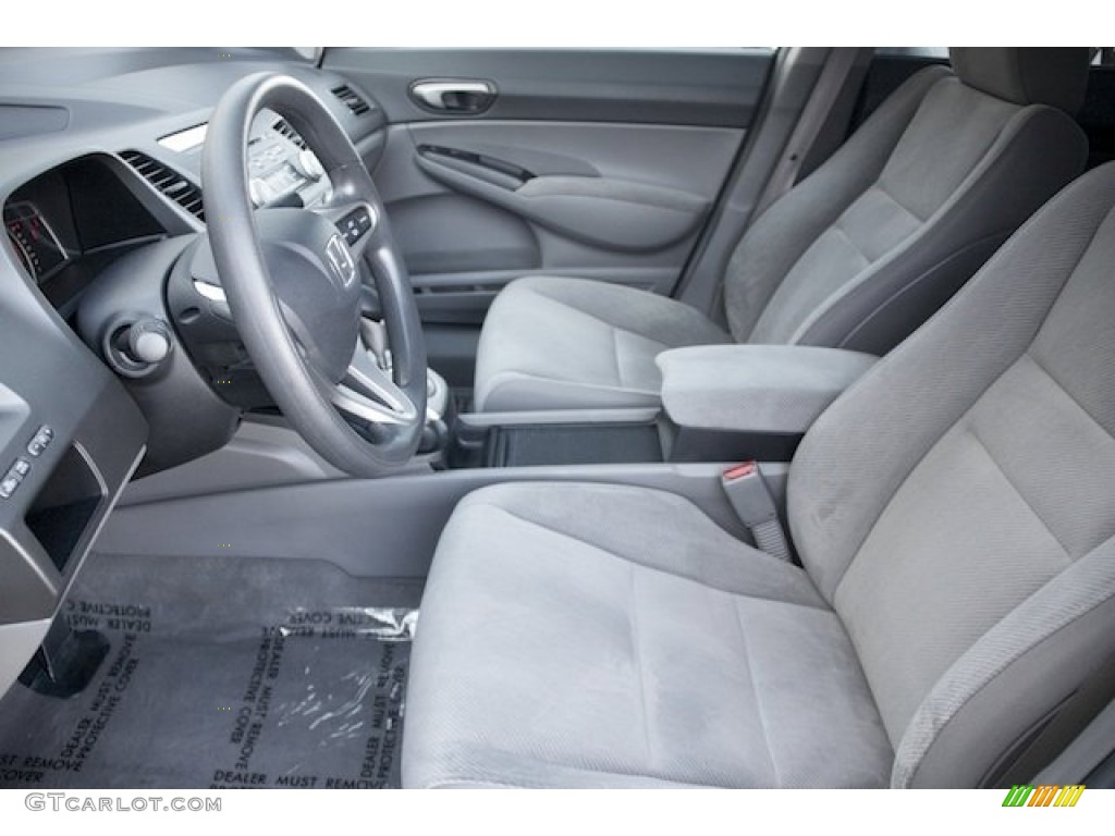 2010 Civic LX Sedan - Crystal Black Pearl / Gray photo #3