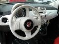 2013 Fiat 500 Rosso/Avorio (Red/Ivory) Interior Dashboard Photo